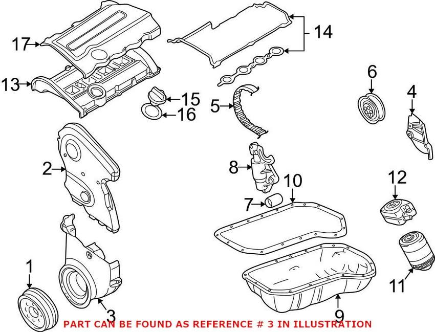 Timing Belt Cover - Lower